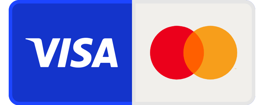 Visa och Mastercard, kortbetalning i Huzzlin Casinos kassa